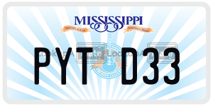 PYTD33  license plate in MS