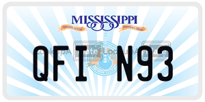 QFIN93  license plate in MS