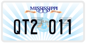 QT2011  license plate in MS