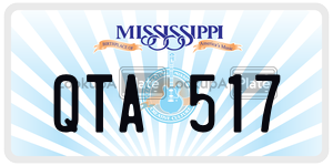 QTA517  license plate in MS