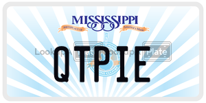 QTPIE  license plate in MS
