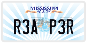 R3AP3R  license plate in MS
