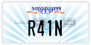 R41N  license plate in MS