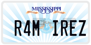 R4MIREZ  license plate in MS