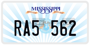 RA5562  license plate in MS