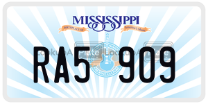 RA5909  license plate in MS