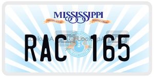 RAC165  license plate in MS