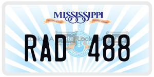 RAD488  license plate in MS
