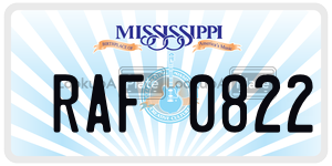 RAF0822  license plate in MS