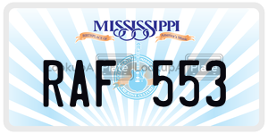 RAF553  license plate in MS