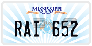 RAI652  license plate in MS
