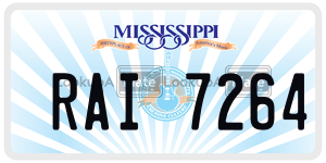 RAI7264  license plate in MS