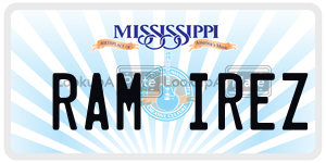 RAMIREZ  license plate in MS
