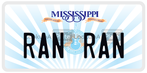 RANRAN  license plate in MS