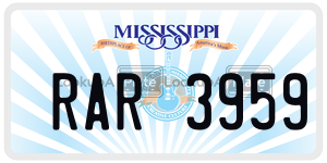 RAR3959  license plate in MS