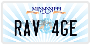 RAV4GE  license plate in MS