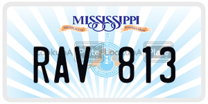 RAV813  license plate in MS