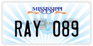 RAY089 license plate in Mississippi