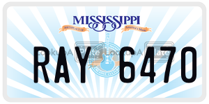 RAY6470  license plate in MS