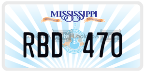 RBD470  license plate in MS