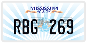 RBG269  license plate in MS