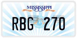 RBG270  license plate in MS