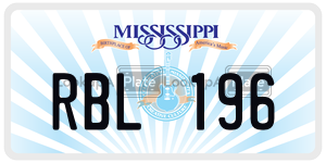 RBL196  license plate in MS