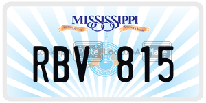 RBV815  license plate in MS