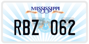 RBZ062  license plate in MS