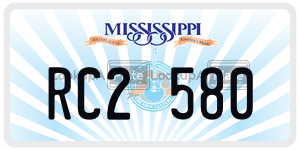 RC2580  license plate in MS