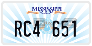 RC4651  license plate in MS