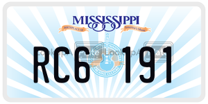 RC6191  license plate in MS