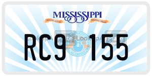 RC9155  license plate in MS