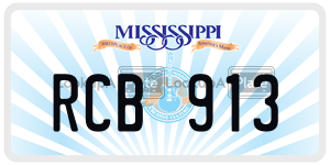 RCB913  license plate in MS
