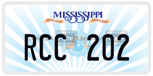 RCC202  license plate in MS