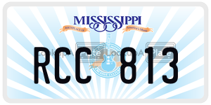 RCC813  license plate in MS