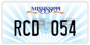RCD054  license plate in MS