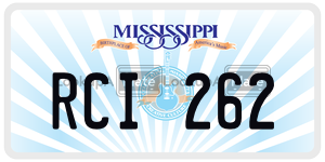 RCI262  license plate in MS