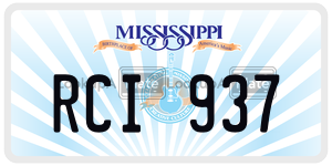RCI937  license plate in MS