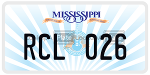 RCL026  license plate in MS