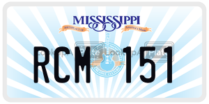 RCM151  license plate in MS