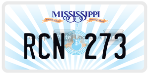 RCN273  license plate in MS