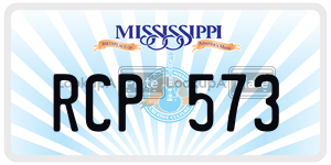 RCP573 license plate in Mississippi