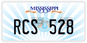 RCS528  license plate in MS
