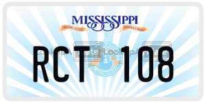 RCT108  license plate in MS