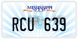 RCU639  license plate in MS