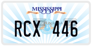 RCX446  license plate in MS