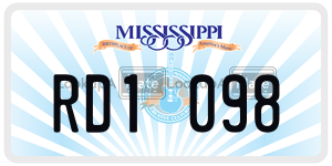 RD1098  license plate in MS