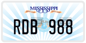 RDB988  license plate in MS