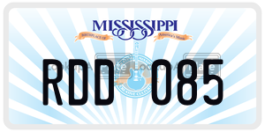 RDD085  license plate in MS